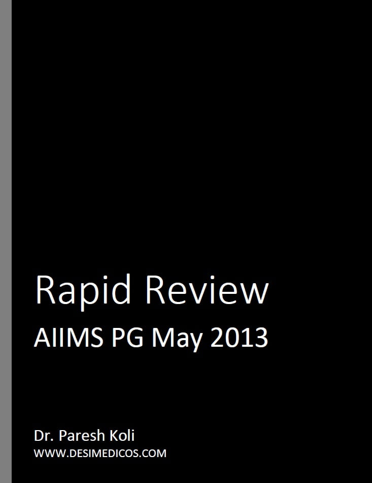 AIIMS PG May 2013 Rapid Review cover