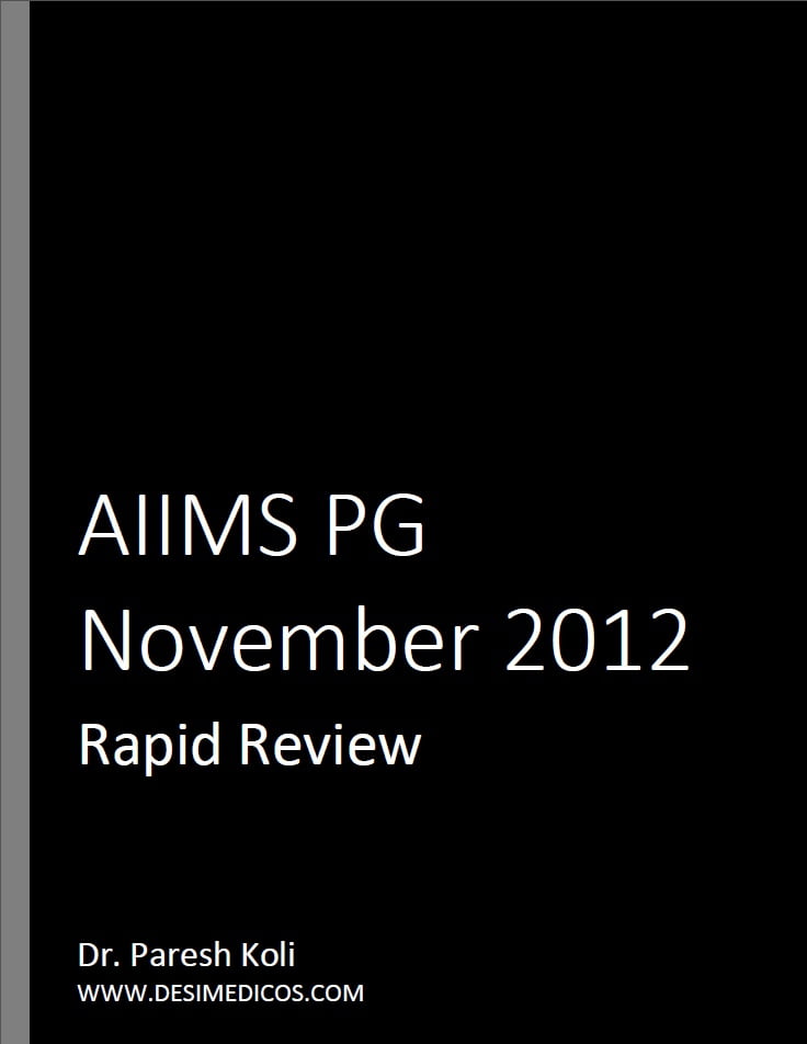 AIIMS PG Nov 2012 Rapid Review cover