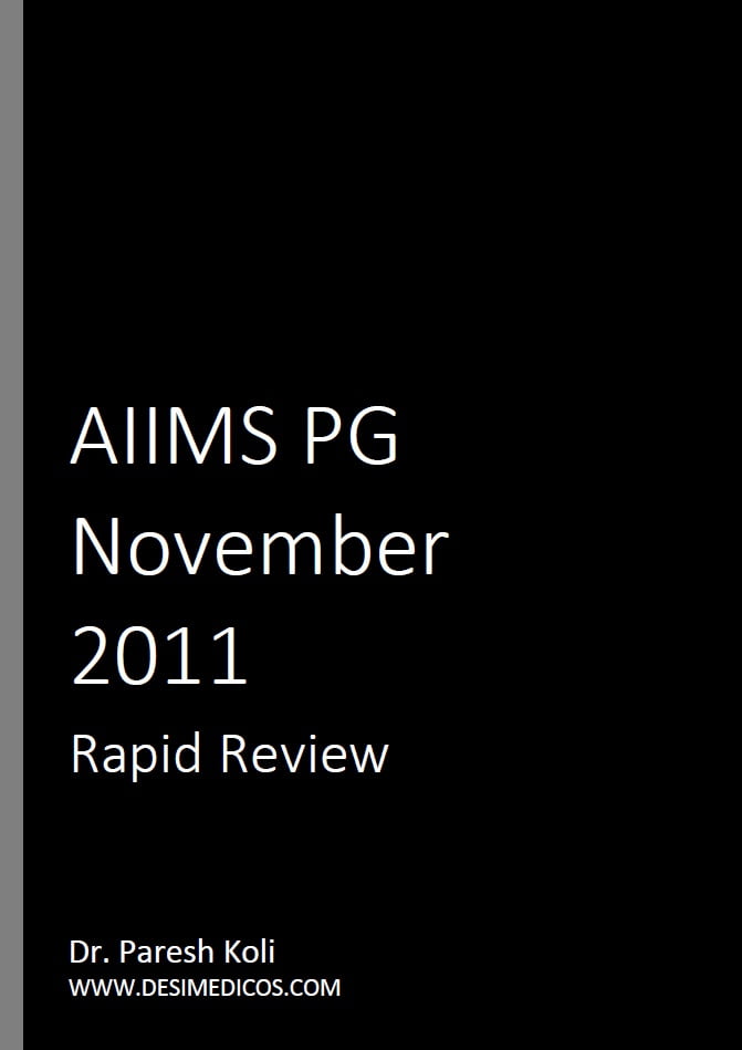 AIIMS PG November 2011 Rapid Review cover