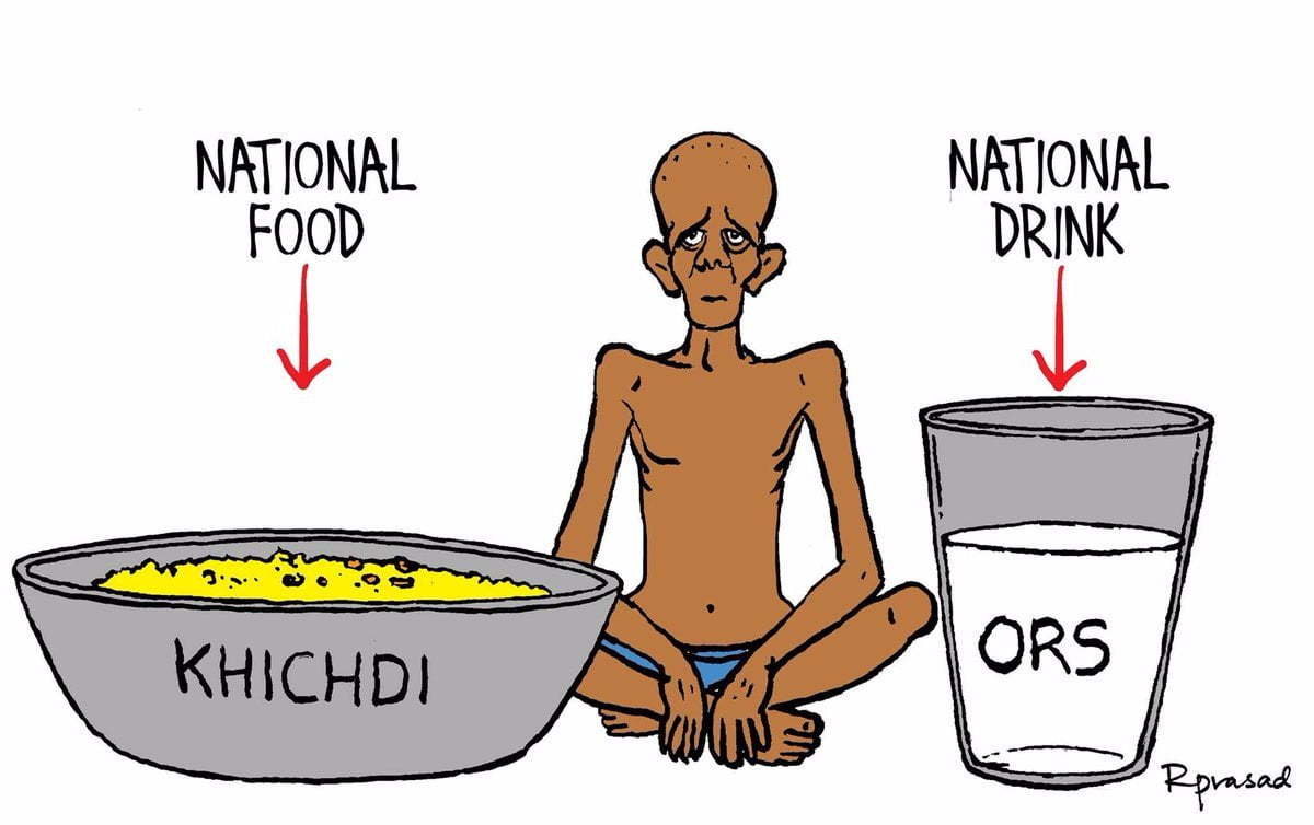 National Food is Khichdi and National Drink is ORS